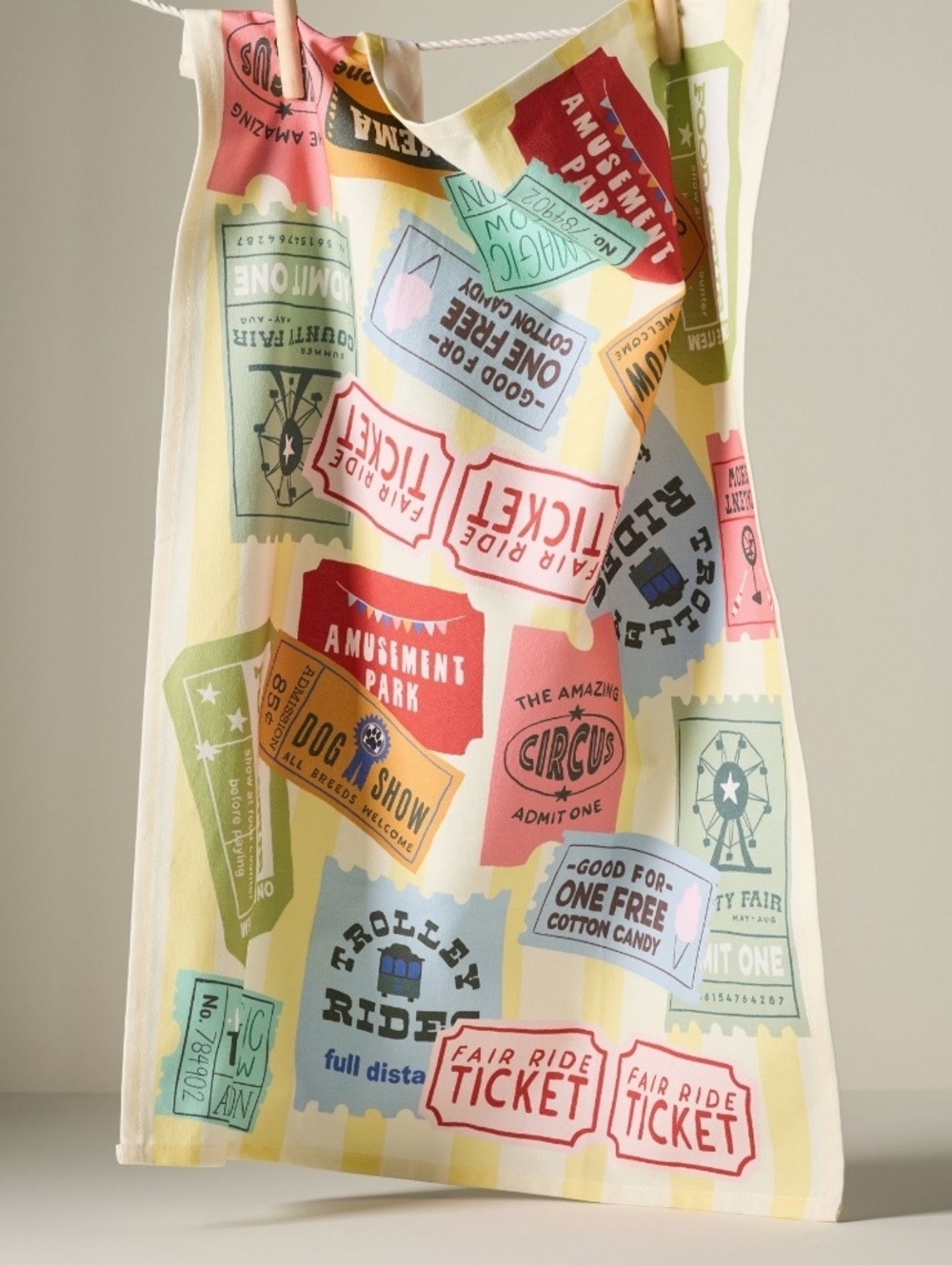 NWT Anthropologie Ticket Dishtowel